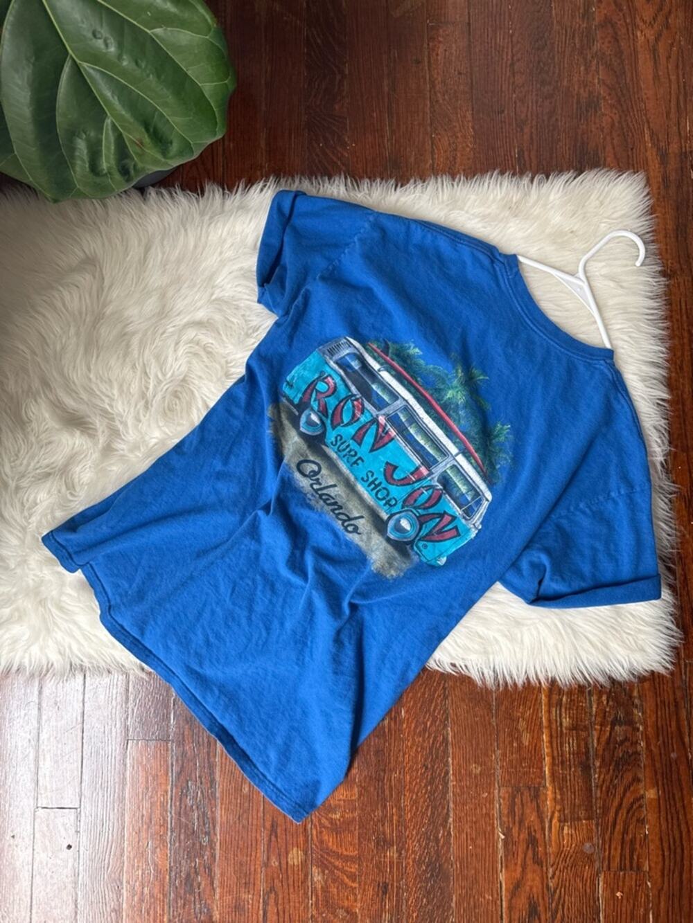 Vintage Ron Jon Surf Shop Orlando Tee Blue Graphic T Shirt Cotton